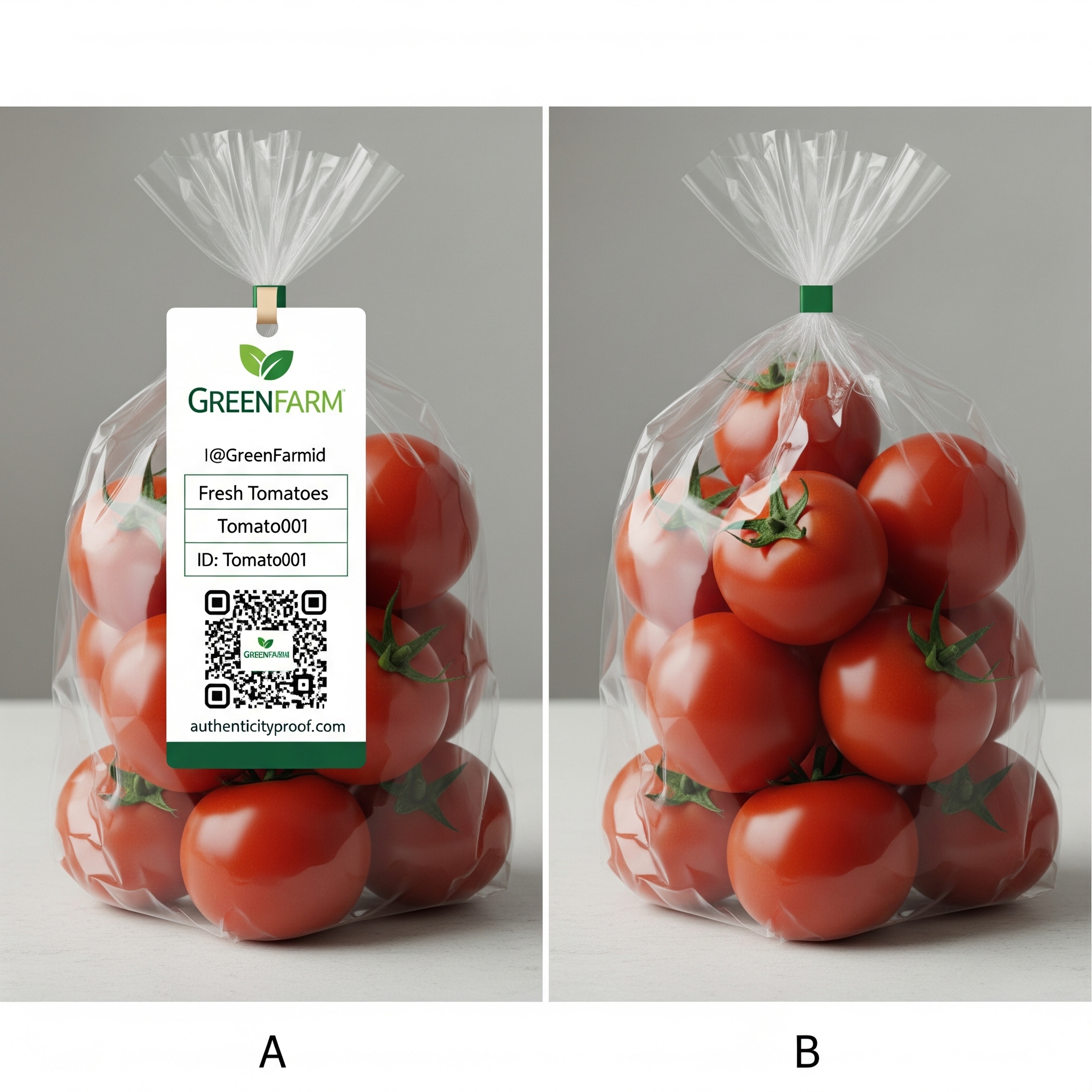Comparison showing a product with AuthenticityProof card preferred by customers